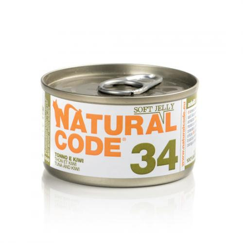 Natural Code 34 Tuńczyk Z Kiwi - Mokra Karma Dla Kota - Puszka 85G