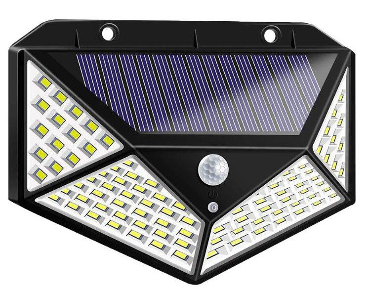 Lampa Solarna Z Czujnikiem Ruch I Zmierzchu 100Led
