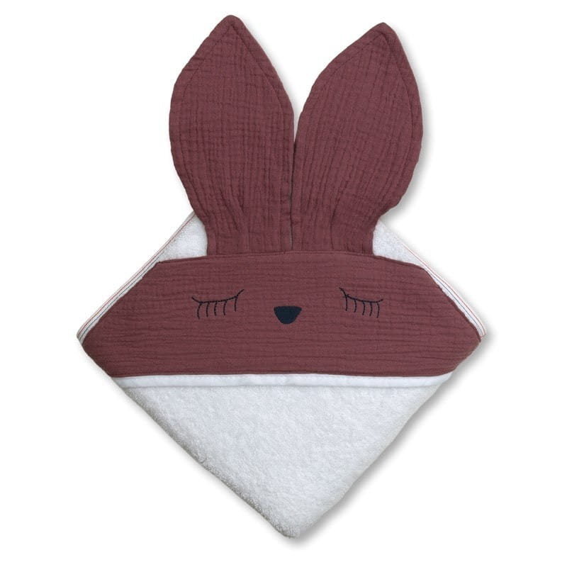 Hi Little One Hi Little One - Hi Little One  -  Ręcznik z Kapturem 100 x 100 Sleepy Bunny Hooded Bath Towel Lavender