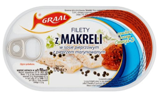 Graal Filet Z Makreli W Sosie Pieprzowym Z Pieprzem Marynowanym - 170G