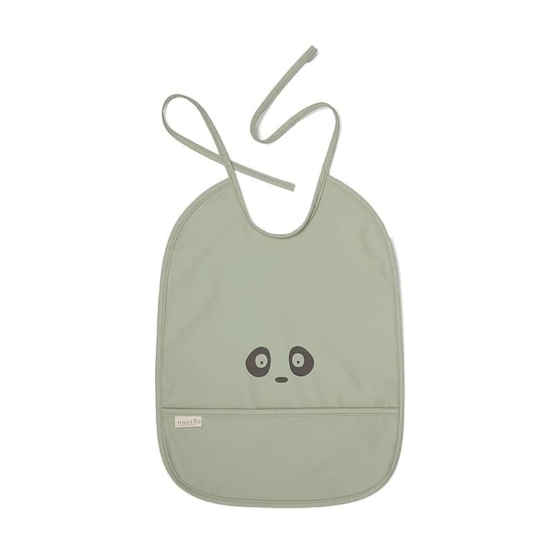 Nuuroo - Śliniaczek Wodoodporny Z Kieszonką Ida Light Green Panda