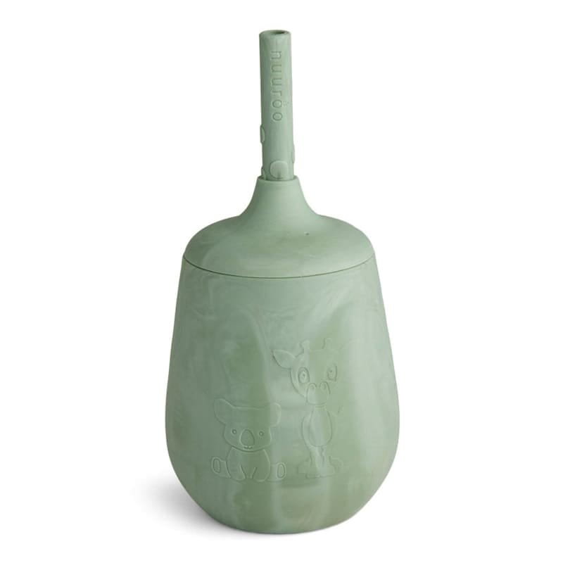 Nuuroo - Kubeczek Silikonowy Ze Słomką Adita Light Green