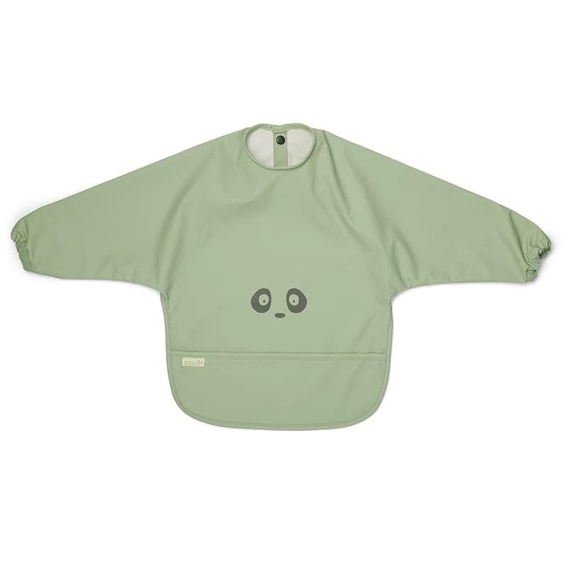 Nuuroo - Śliniak Fartuszkowy Wodoodporny Z Kieszonką Luna Light Green Panda