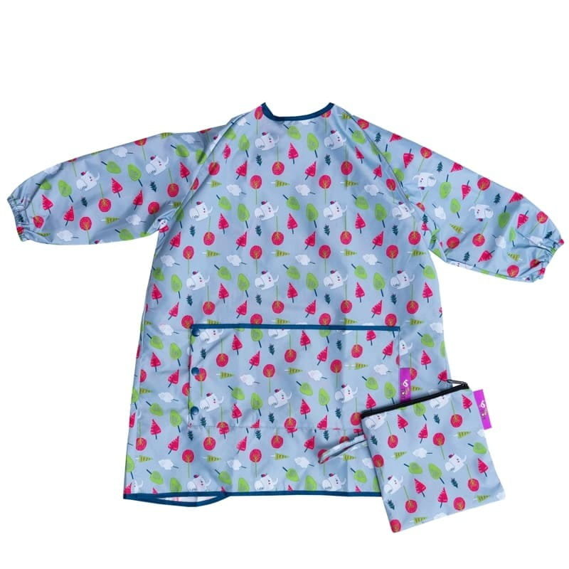 Tidy Tot - Śliniak Fartuszkowy Długi Z Kieszonką Coverall Bib Mountain Trees