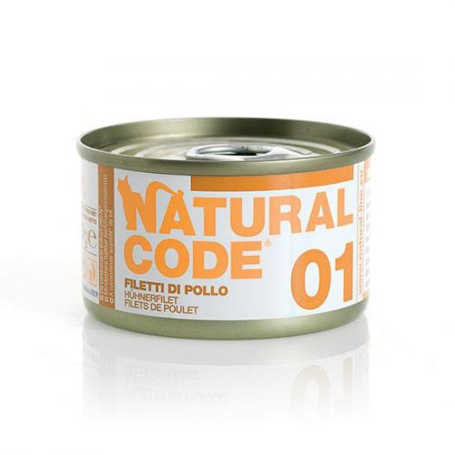 Natural Code 01 Filet Z Kurczaka - Mokra Karma Dla Kota - Puszka 85G