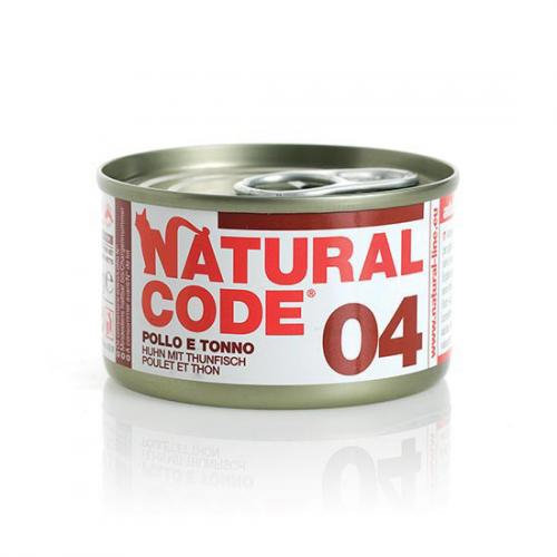 Natural Code 04 Kurczak I Tuńczyk - Mokra Karma Dla Kota - Puszka 85G