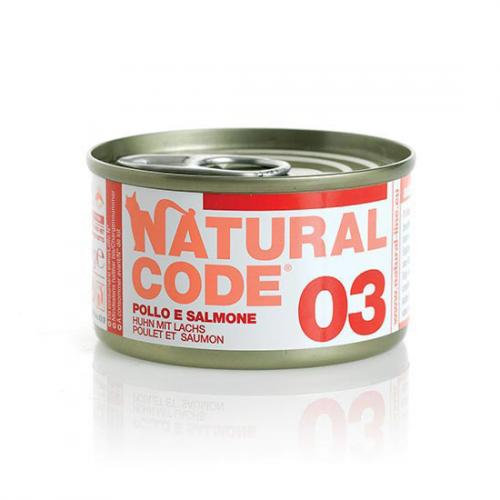 Natural Code 03 Kurczak I Łosoś - Mokra Karma Dla Kota - Puszka 85G