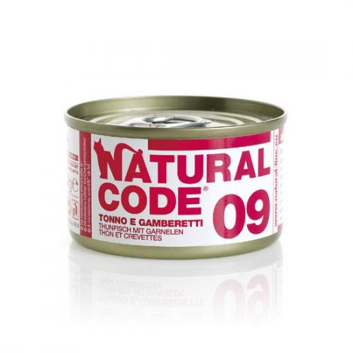 Natural Code 09 Tuńczyk Z Krewetkami - Mokra Karma Dla Kota - Puszka 85G