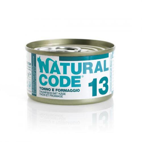 Natural Code 13 Tuńczyk Z Serem - Mokra Karma Dla Kota - Puszka 85G