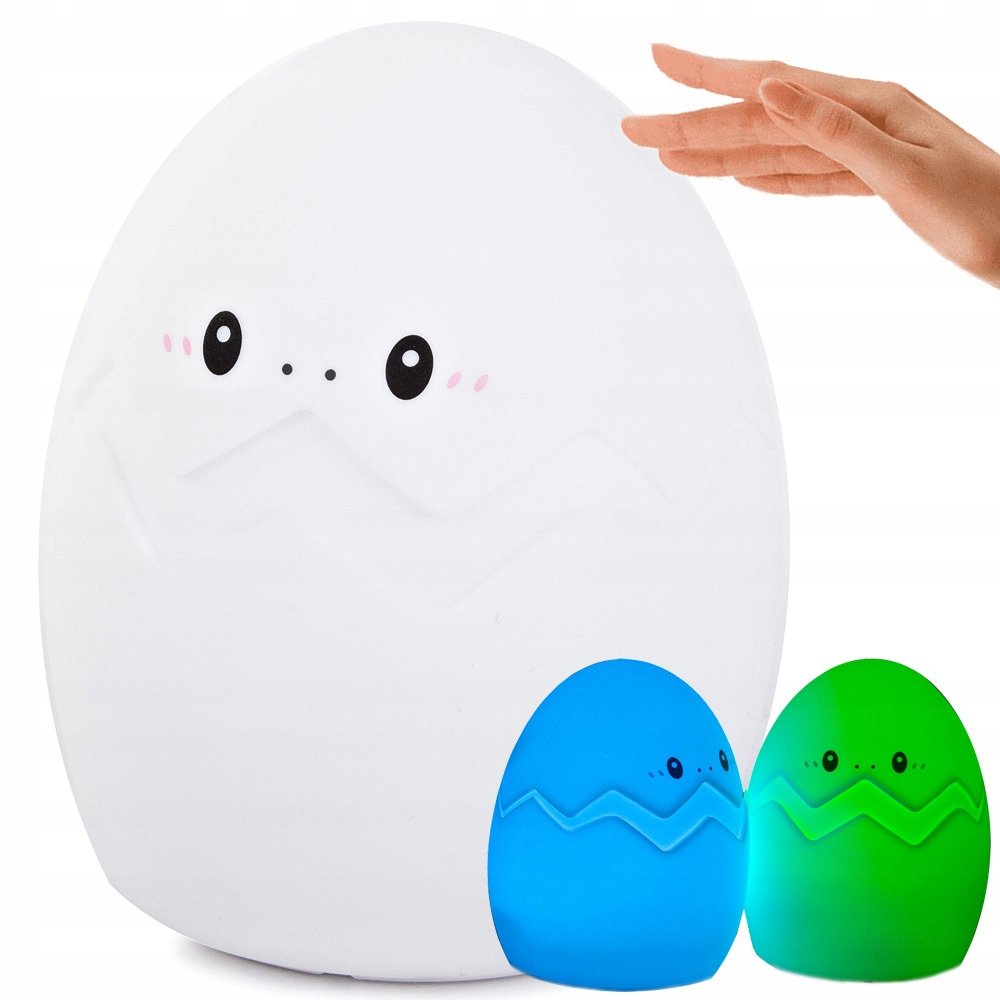 Lampka Nocna Dla Dzieci Led Rgb Jajko Dotyk