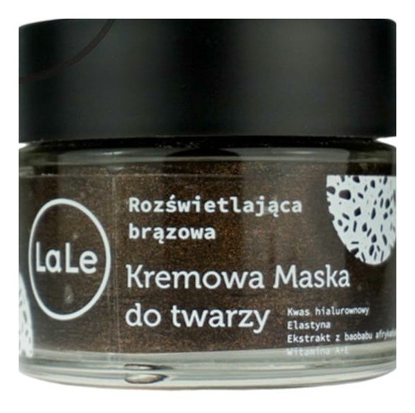 La-Le, Maska Do Twarzy Rozświetlająca Brązowa, 50 ml