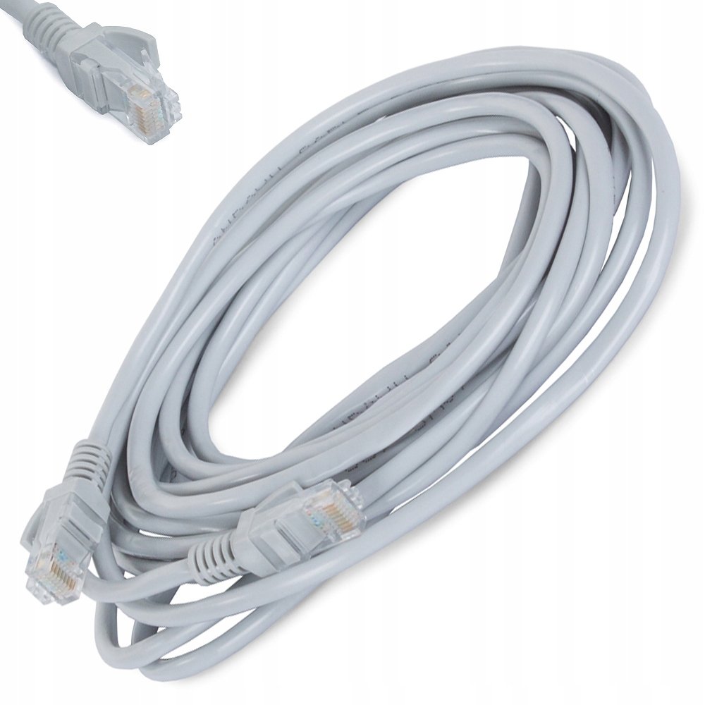 Kabel Sieciowy Lan CAT5E RJ45 Skrętka Ethernet 5m