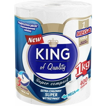 York King Ręcznik kuchenny CHŁONNY KING 3-warstwowy 400 LISTKÓW oficjalny sklep internetowy 4089060-002681