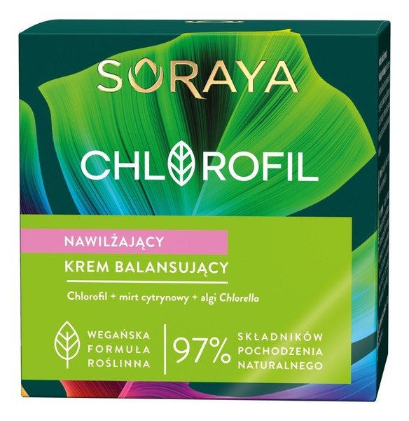 Soraya Chlorofil, Nawilżający krem balansujący, 50ml