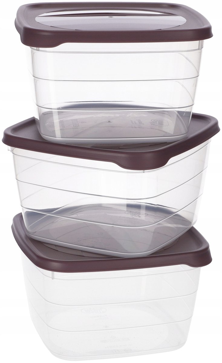 Pojemniki Na Żywność Śniadaniówka Lunch Box 3 Szt