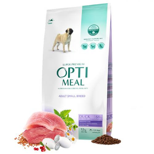 Optimeal Adult Small Breed Z Kaczką - Sucha Karma Dla Psa 12Kg