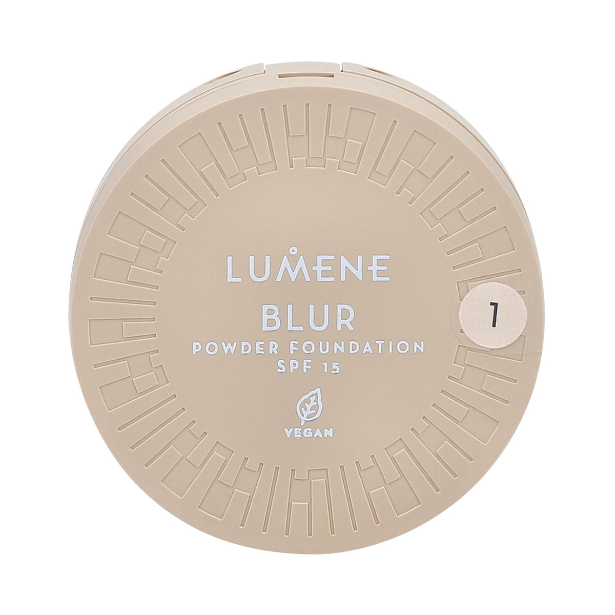 Lumene BLUR Powder Foundation - SPF15 - Wegański podkład do twarzy w pudrze - 10 g - 1