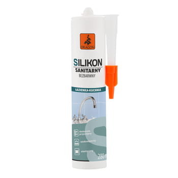 Silikon Sanitarny 280Ml Bezbarwny Kartusz Dragon