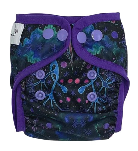 Otulacz Z Lamówką - Neon Splash Noworodkowy 3-8Kg