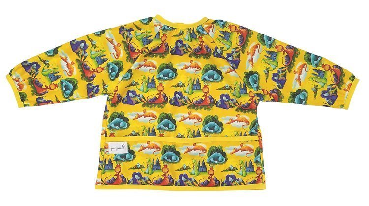 Śliniak Fartuszek Z Rękawami - Smoki