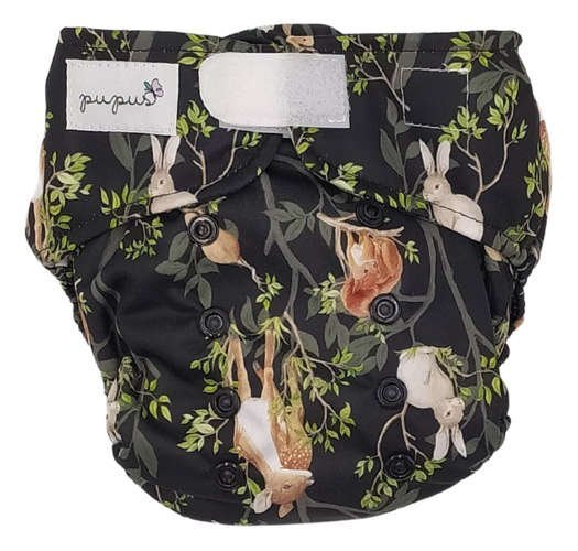 Pieluszka Z Kieszonką Noc W Lesie 5-15Kg - Rzepy