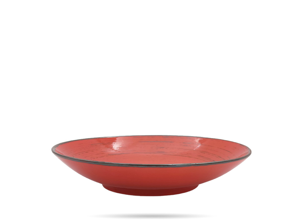 Talerz Głęboki 22 Cm Nostalgia Red Alumina Bogucice