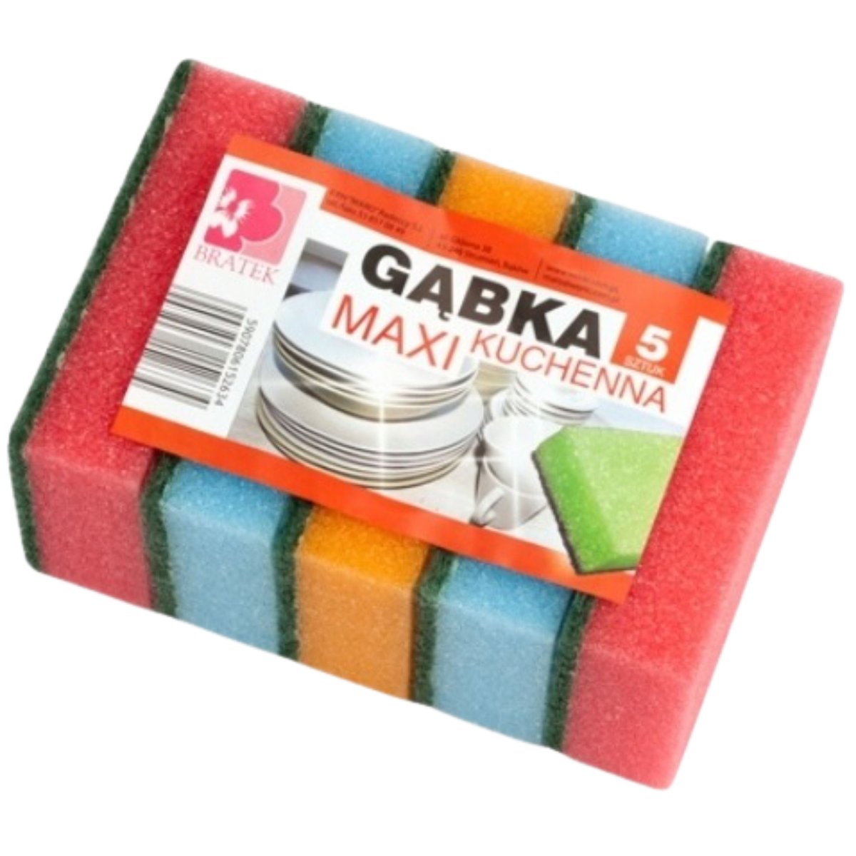 Gąbki, zmywaki do naczyń, seria Dobry Wybór, 5 szt