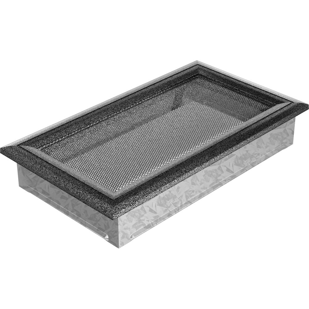 Parkanex kominkowa Oskar czarno-srebrna 17x30 kratki