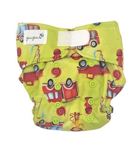 Pieluszka Z Kieszonką Straż Pożarna 5-15Kg - Rzepy