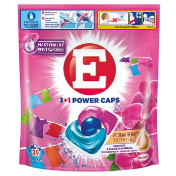 E 3+1 Power Caps Color Aromatherapy Essentials Orchidea & Olejek Makadamia, 39 Prań.
