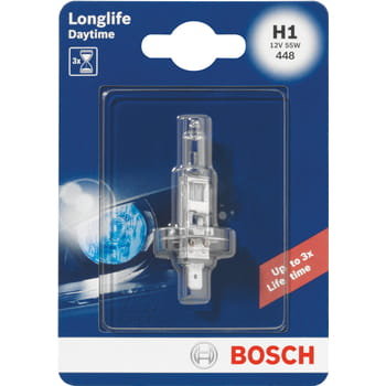 BOSCH lampy H1 Longlife Daytime samochodowego 12 V/55 W 1 987 301 051