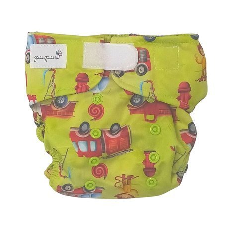 Pieluszka Z Kieszonką Straż Pożarna 5-15Kg - Rzepy