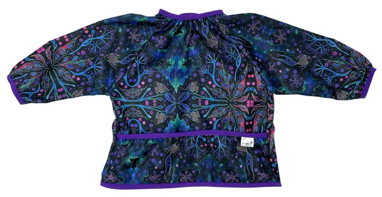 Śliniak Fartuszek Z Rękawami - Neon Splash