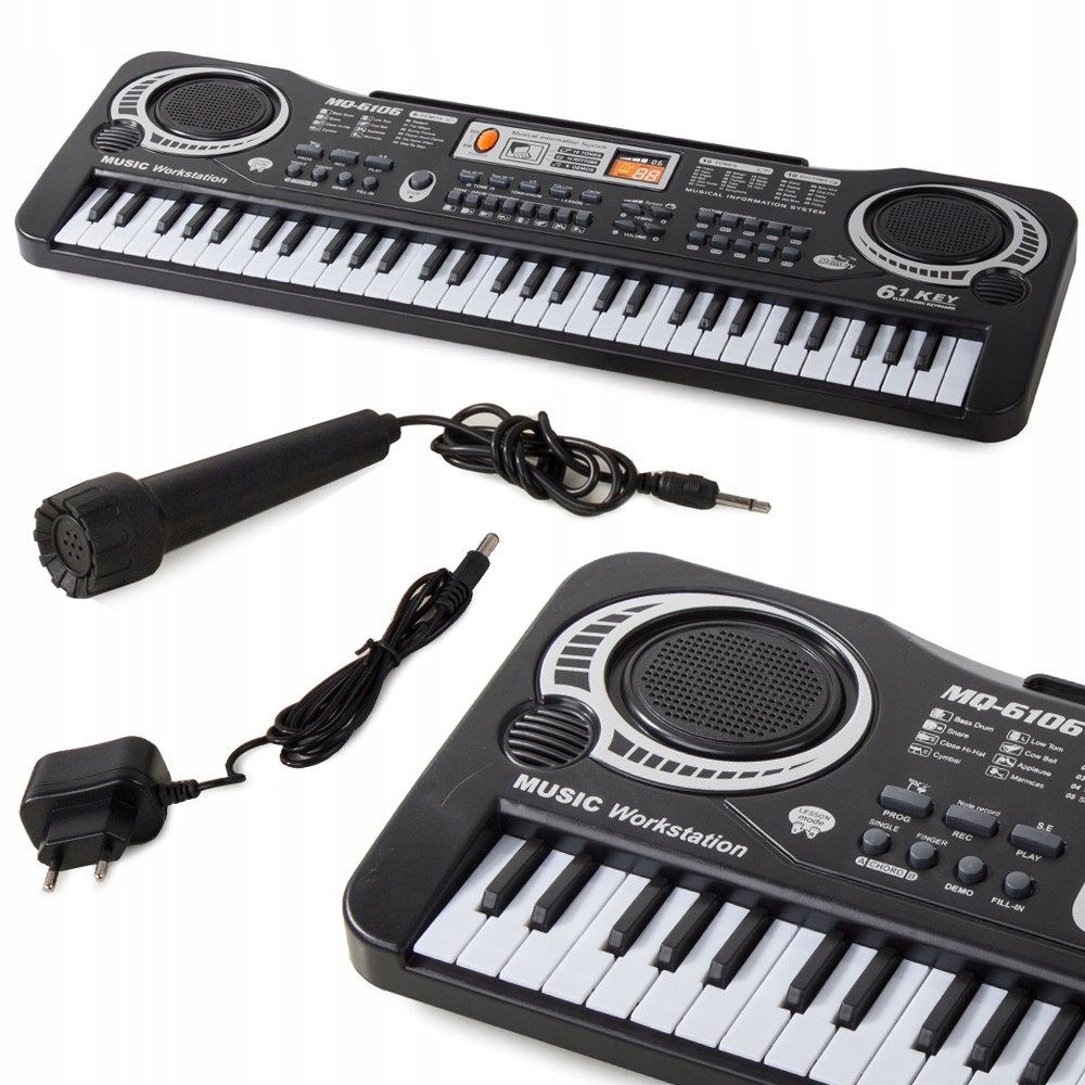 Organy Elektroniczne Keyboard Dla Dzieci Mikrofon