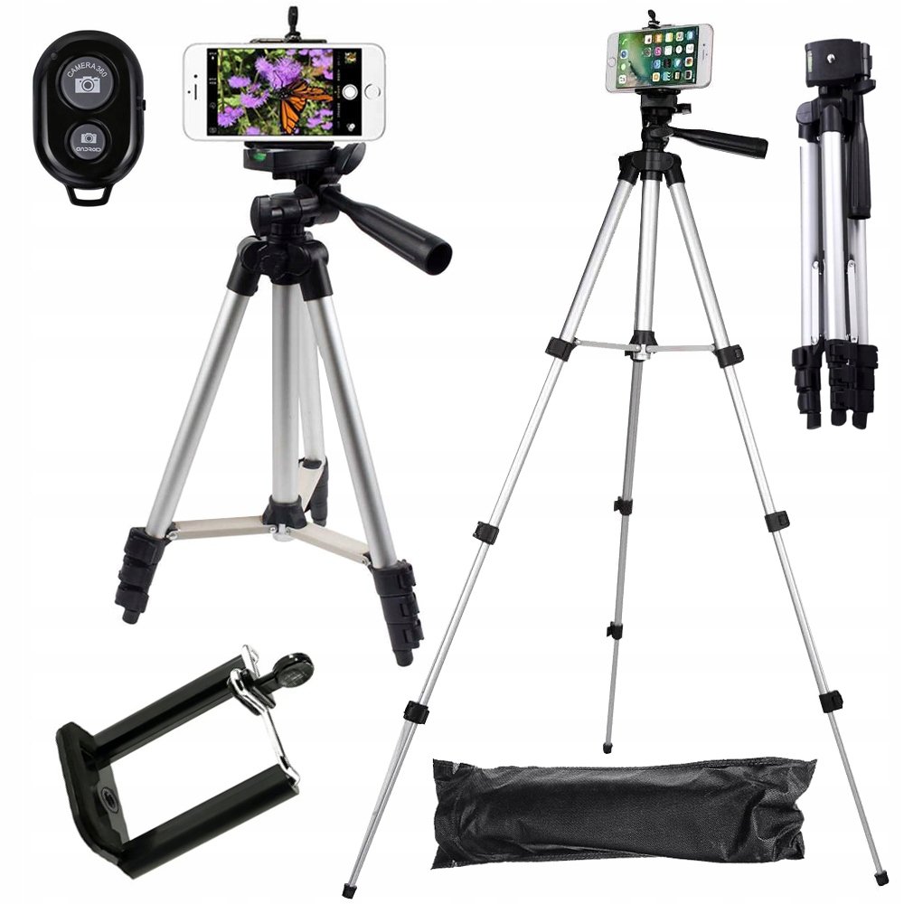 Statyw Tripod Pilot Bluetooth Uchwyt Na Telefon