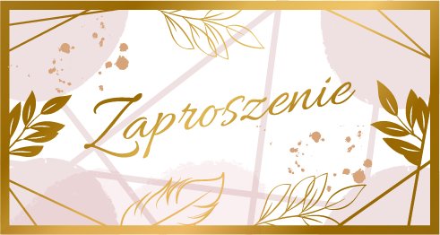 Ab Card, Zaproszenie delikatne ogólne komplet 10 szt ZAB135