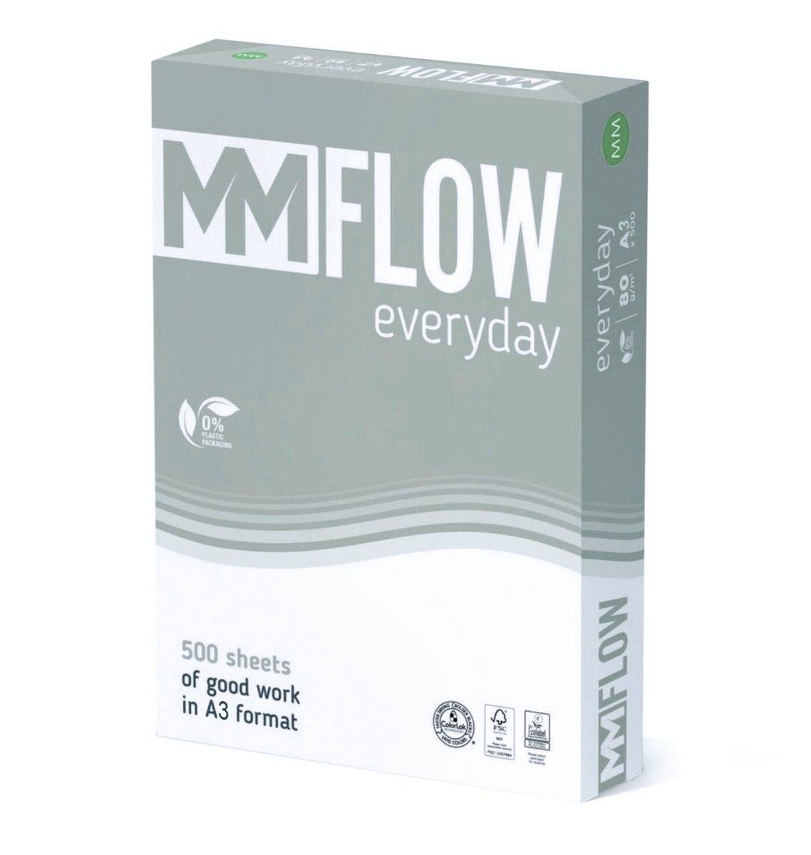 Papier Ksero Biały Flow A3 80 G/M2 500 Ark