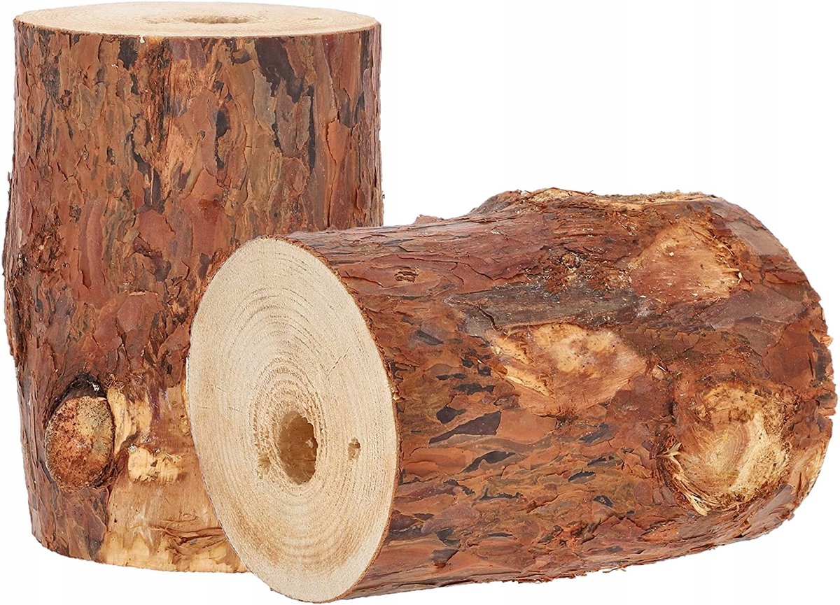 2X Woodson Świeca Ogrodowa Pochodnia Pieniek Pień