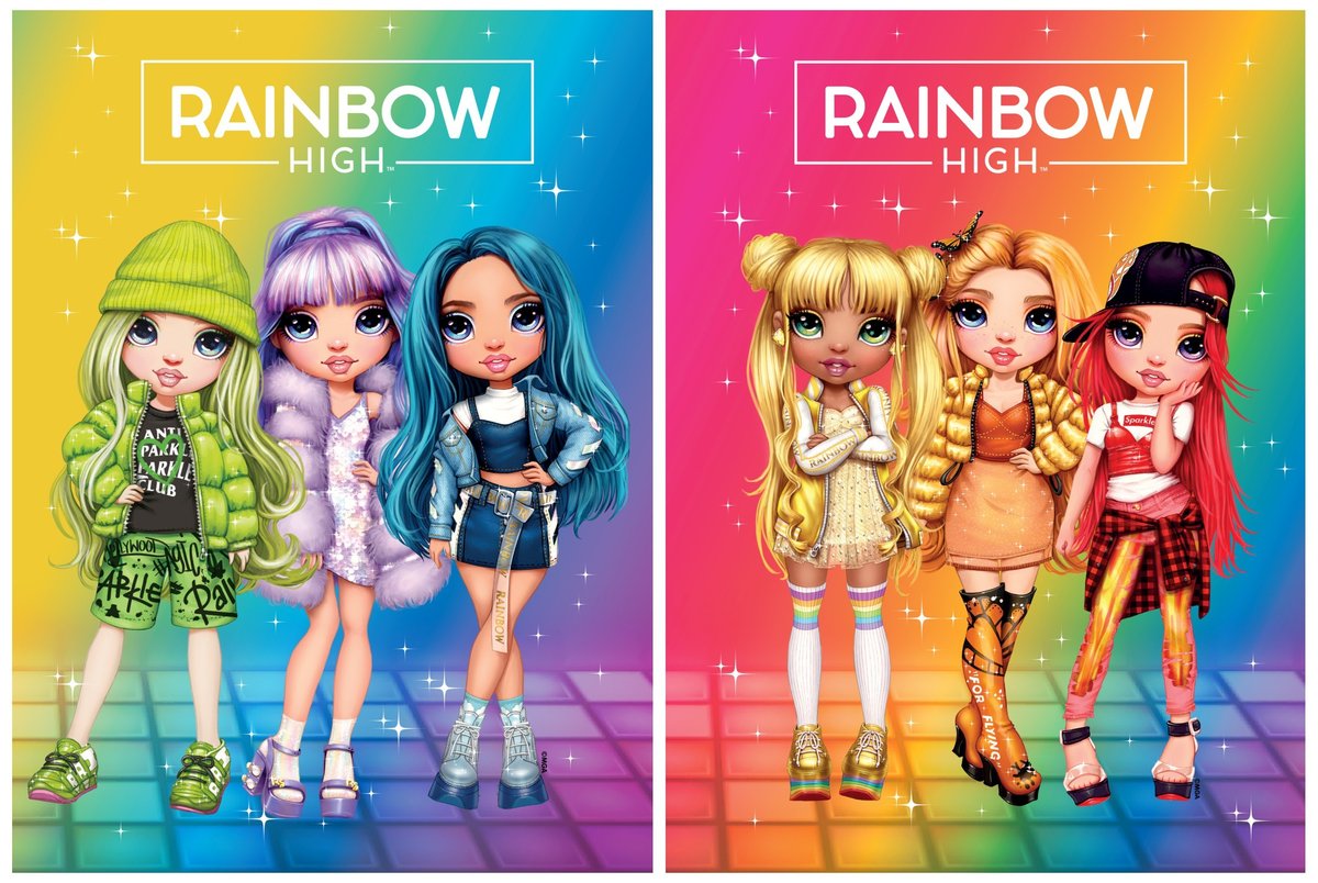 Zeszyt A5 16K Wąska Linia Rainbow High Astra