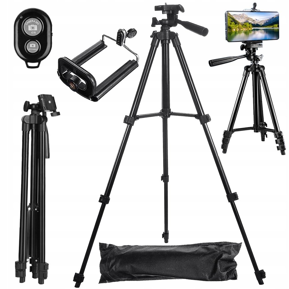 Statyw Tripod Pilot Bluetooth Uchwyt Na Telefon