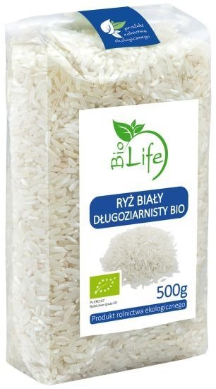 BioLife Ryż biały Długoziarnisty Bio 500 g