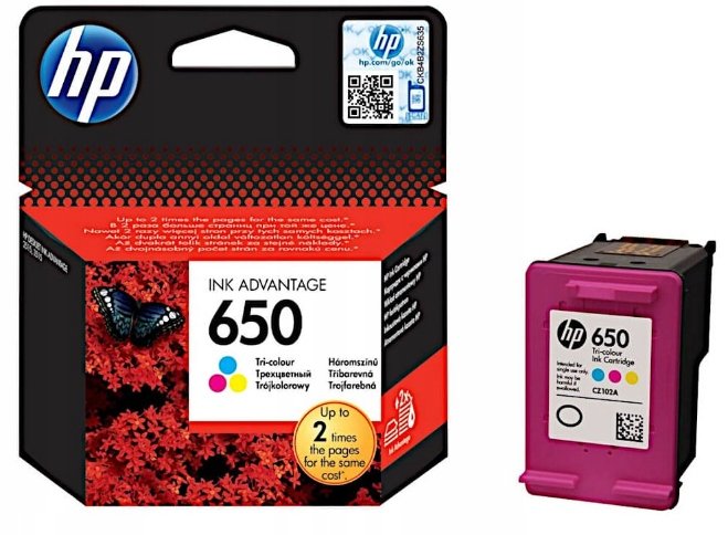 Tusz Hp 650 Ink Advantage Oryginalny Kolor