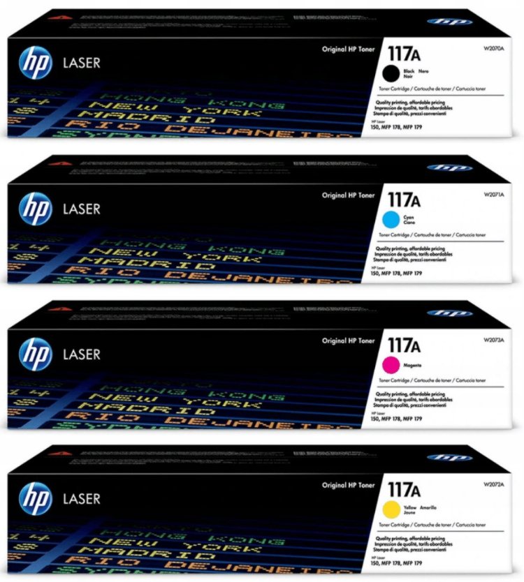 Zestaw Oryginalnych Tonerów Hp 117A