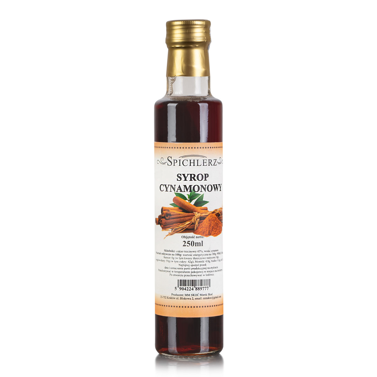 Syrop Cynamonowy ~ 250 Ml ~