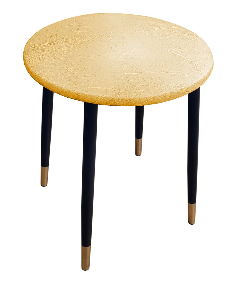 Taboret TRIX AL10 piasek podstawa czarna/złota