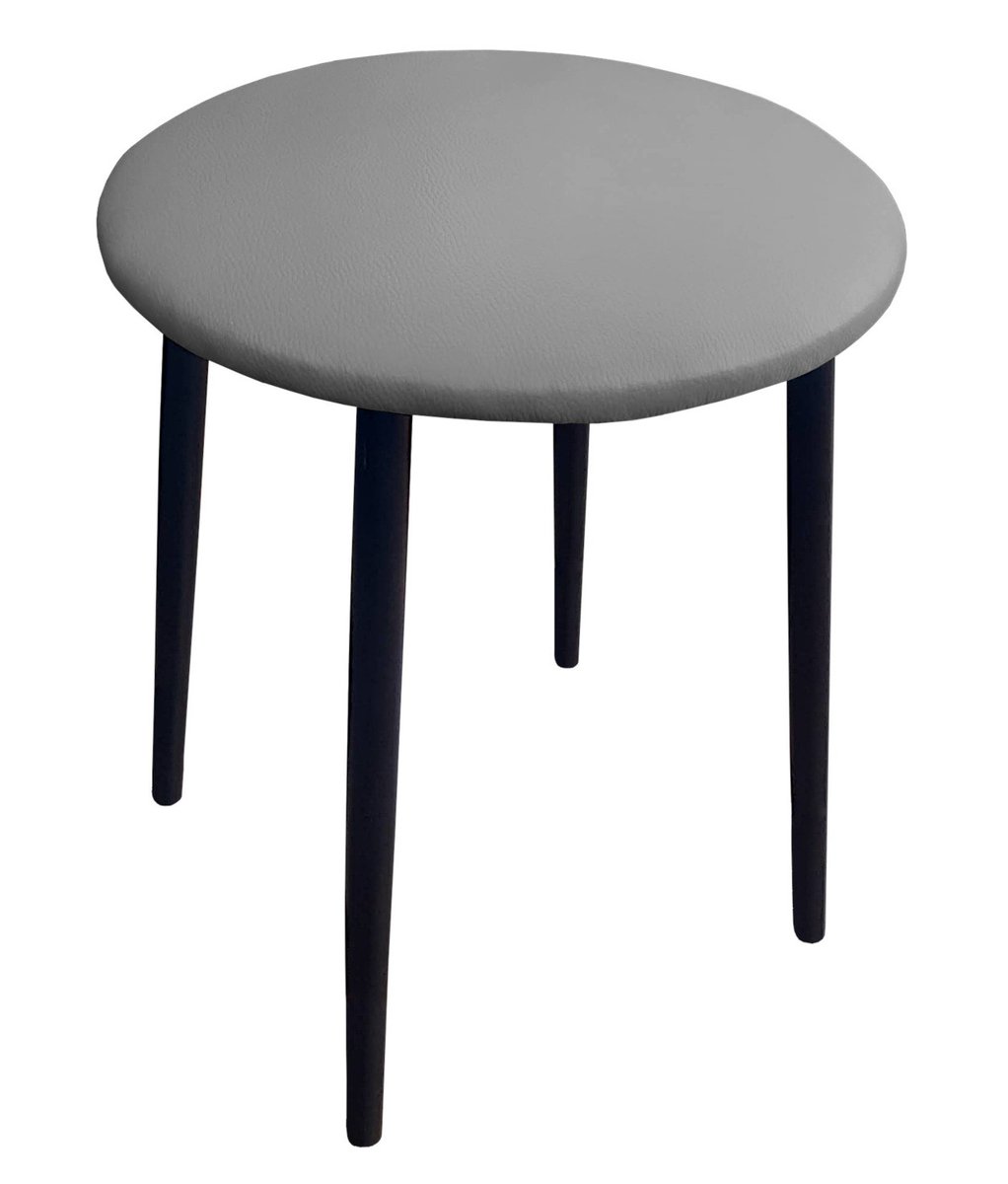 Taboret TRIX D22 jasny szary podstawa czarna