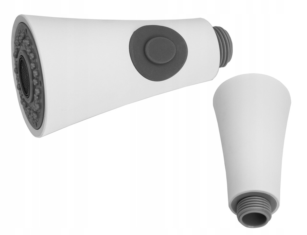 Słuchawka Do Baterii Z Wyciąganą Wylewką Biała