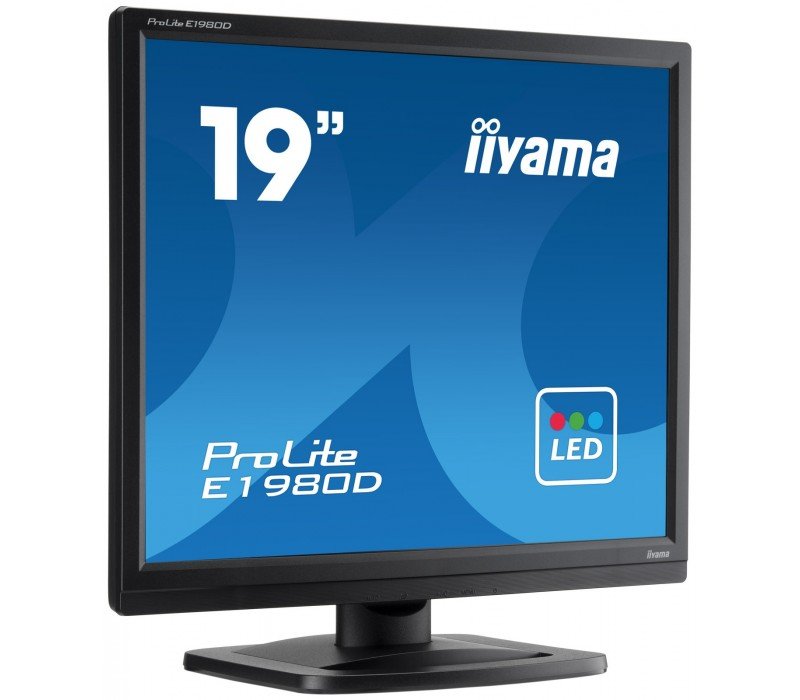 IIYAMA Monitor 19 cali ProLite E1980D-B1 VGA,DVI,5:4,TN,5ms,250cd