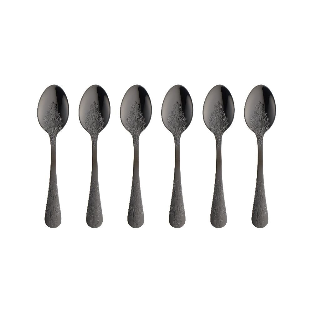 Komplet Łyżeczek Do Herbaty 6 Sztuk Antique Black Villa Italia