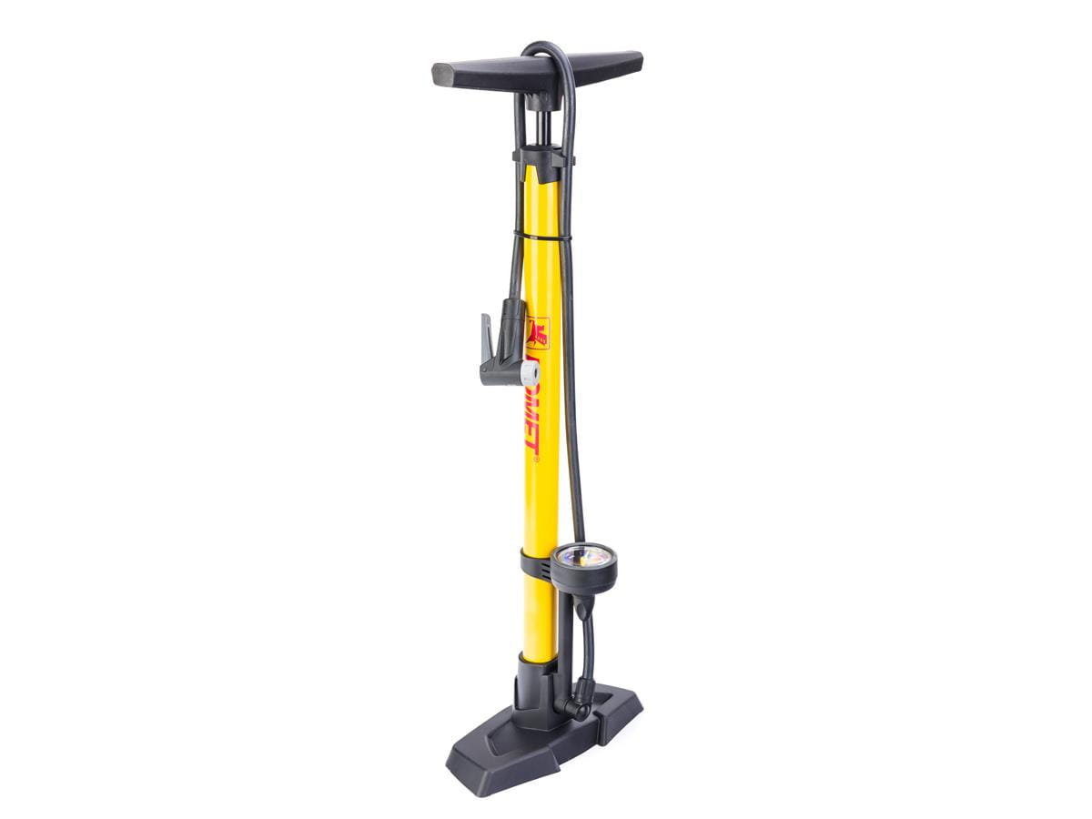 Pompka stojaca mod. RGF55E  AV/FV, STAL, z manometrem et/logo ROMET